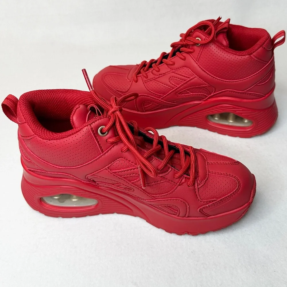 NEW Red Skechers Women's Uno Hi Size 7  Sneaker Tennis Athletic Walking - Picture 13 of 14